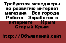 Требуются менеджеры по развитию интернет-магазина - Все города Работа » Заработок в интернете   . Крым,Старый Крым